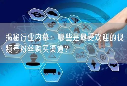 揭秘行业内幕：哪些是最受欢迎的视频号粉丝购买渠道？