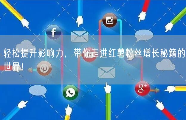 轻松提升影响力,带你走进红薯粉丝增长秘籍的世界!