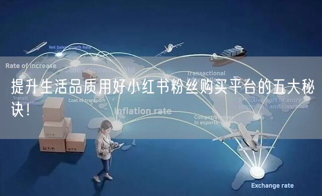提升生活品质用好小红书粉丝购买平台的五大秘诀!