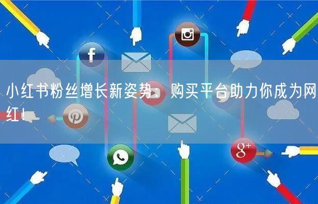 小红书粉丝增长新姿势:购买平台助力你成为网红!